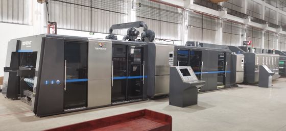 3 Ply 5 Ply 7 Ply Corrugated Box Making Machine 300 Sheets/Min With Touch Screen