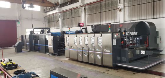 Corrugated Paperboard Box Folding And Gluing Machine 300 Sheets/Min