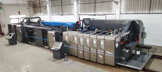 3 Ply 5 Ply 7 Ply Corrugated Box Making Machine 300 Sheets/Min With Touch Screen