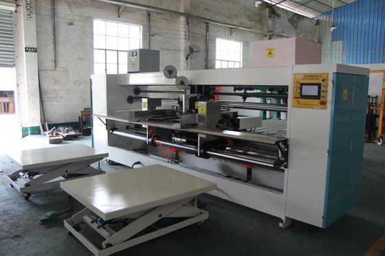 380V Semi Automatic Box Stitching Machine Double Servo Semi Auto Two Piece Joint Stitcher