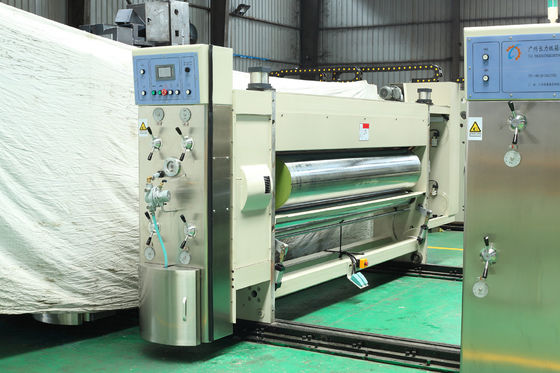 60mm Corrugated Box Printing Machine / Rotary Die Cutting Machine